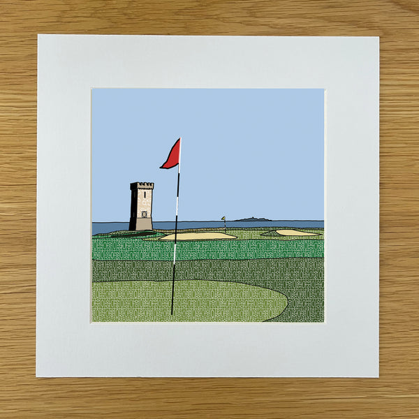 Anstruther Golf Course - Giclee Print 10"x10"