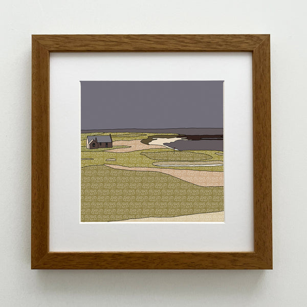 Balcomie, Crail Golf Course - Giclee Print 10"x10"