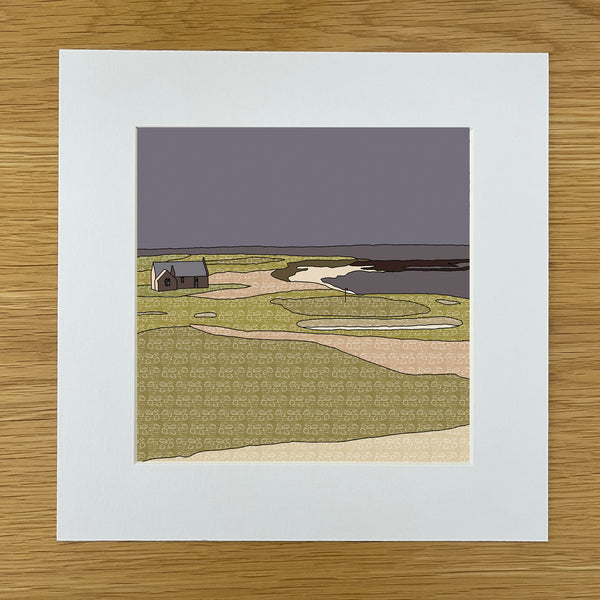 Balcomie, Crail Golf Course - Giclee Print 10"x10"