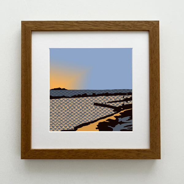 Cellardyke Tidal Pool - Giclee Print 10"x10"