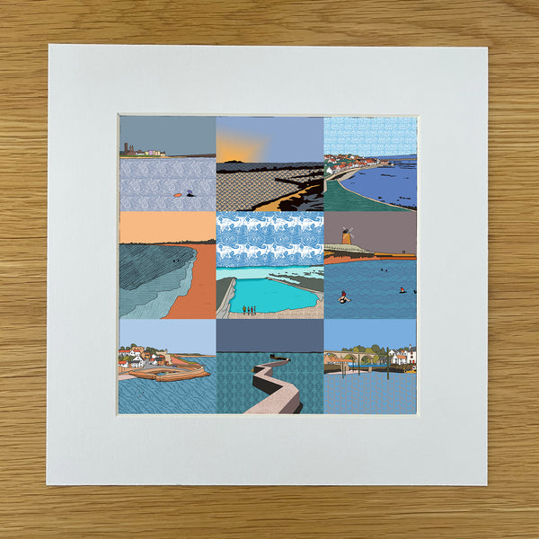 East Neuk Mix - Giclee Print 10"x10"