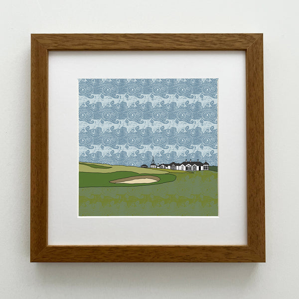 Elie Golf Links - Giclee Print 10"x10"