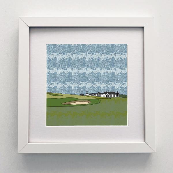 Elie Golf Links - Giclee Print 10"x10"