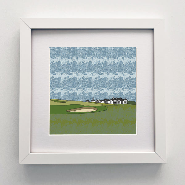 Elie Golf Links - Giclee Print 10"x10"
