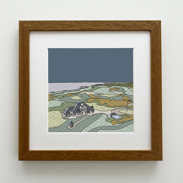 Kingsbarns Golf Links - Giclee Print 10"x10"