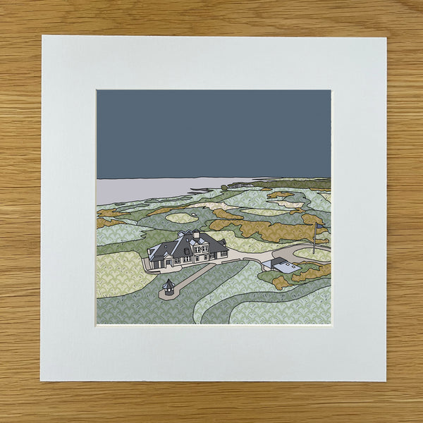 Kingsbarns Golf Links - Giclee Print 10"x10"