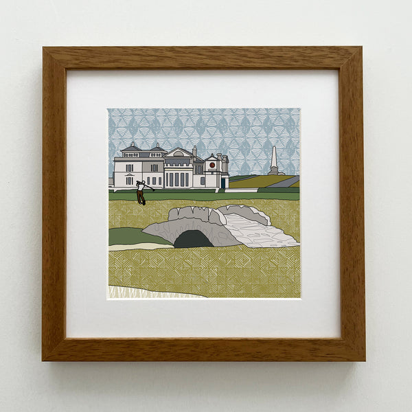 Old Course, St Andrews - Giclee Print 10"x10"