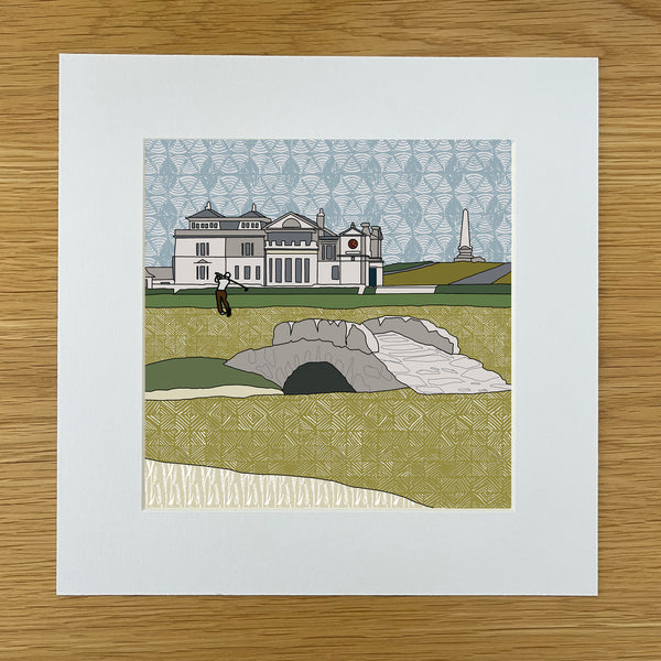 Old Course, St Andrews - Giclee Print 10"x10"