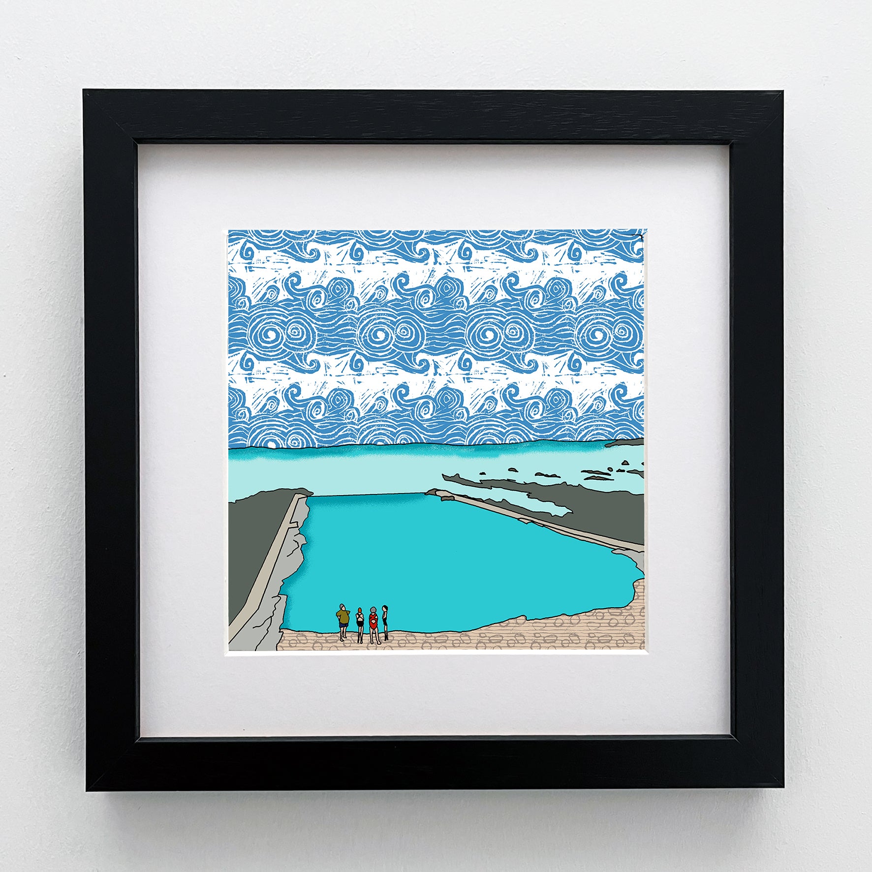 Pittenweem Tidal Pool - Giclee Print 10"x10"