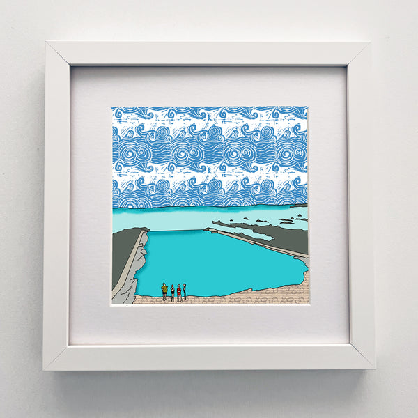 Pittenweem Tidal Pool - Giclee Print 10"x10"