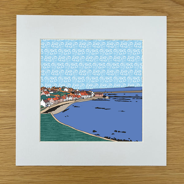 Pittenweem West Shore - Giclee Print 10"x10"