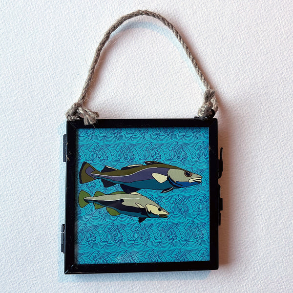 ***SALE*** Sea Creatures - Giclee Print in Rope Frame