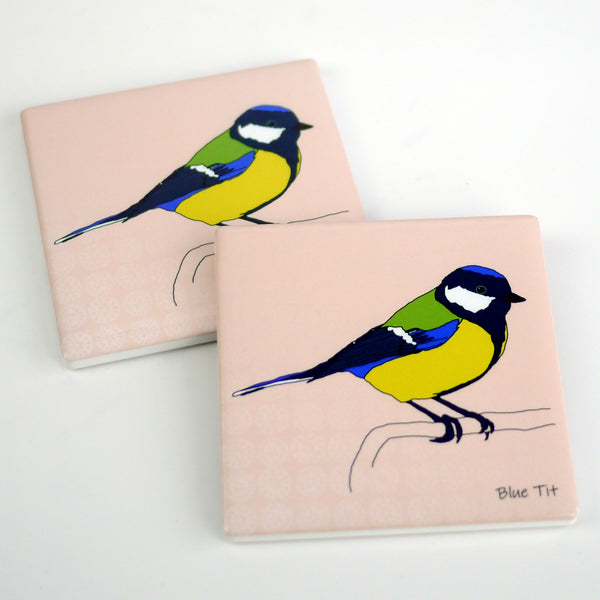 Blue Tit - Ceramic Coaster