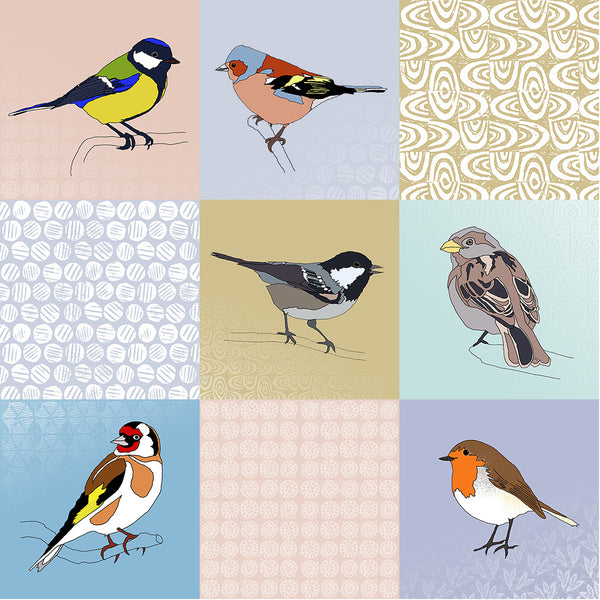 ***SALE*** Patchwork Mix - Giclee Print in Rope Frame