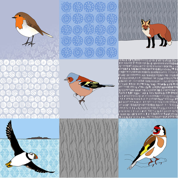 ***SALE*** Patchwork Mix - Giclee Print in Rope Frame
