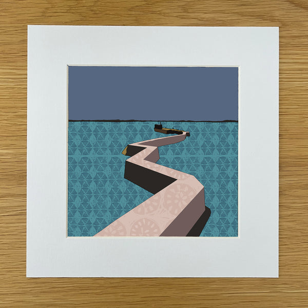 The Blocks, St Monans - Giclee Print 10"x10"