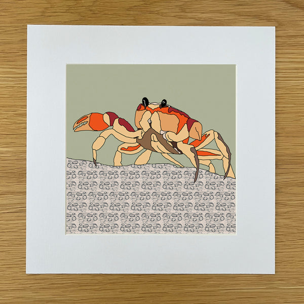 Crab - Giclee Print 10"x10"