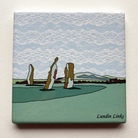 Lundin Links Golf Course Ceramic Coaster