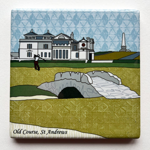 Old Course, St Andrews Ceramic Coaster