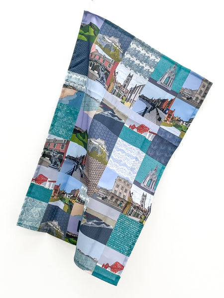 Tea towel - Edinburgh landmarks
