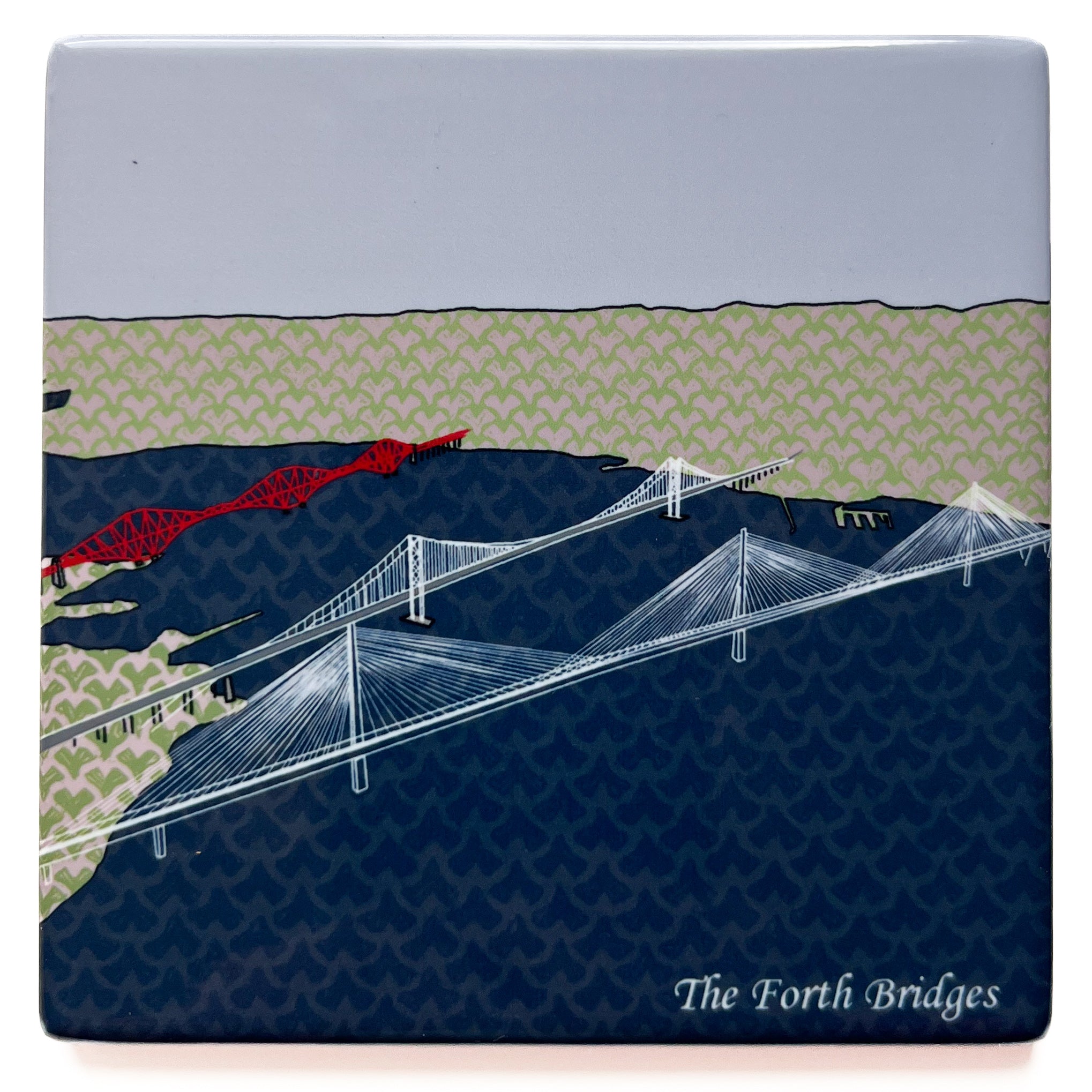 The Forth Bridges - Ceramic Coaster