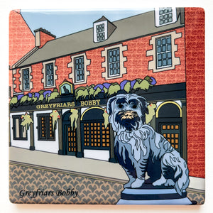 Greyfriars Bobby Edinburgh- Ceramic Coaster