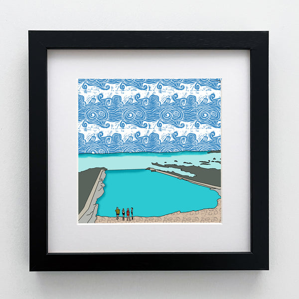Pittenweem Tidal Pool - Giclee Print 10"x10"