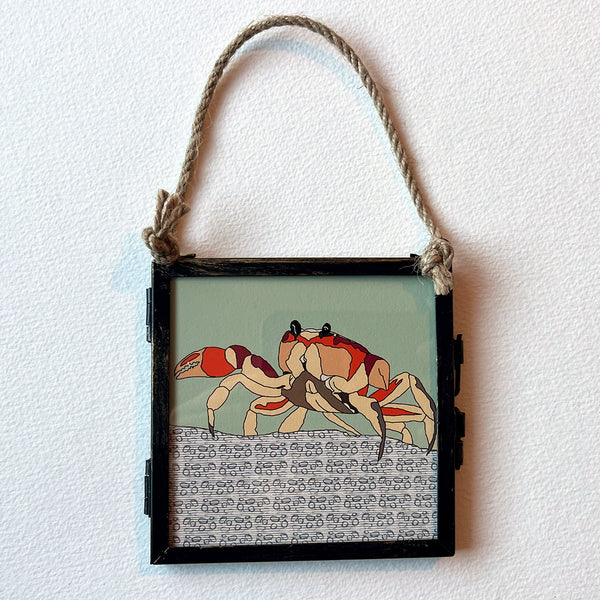Sea Creatures - Giclee Print in Rope Frame