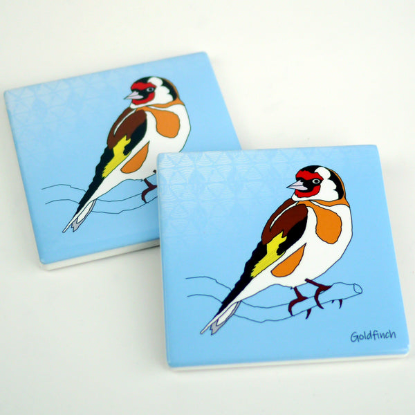 Goldfinch - Ceramic Coaster