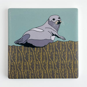 Seal - Ceramic Coaster