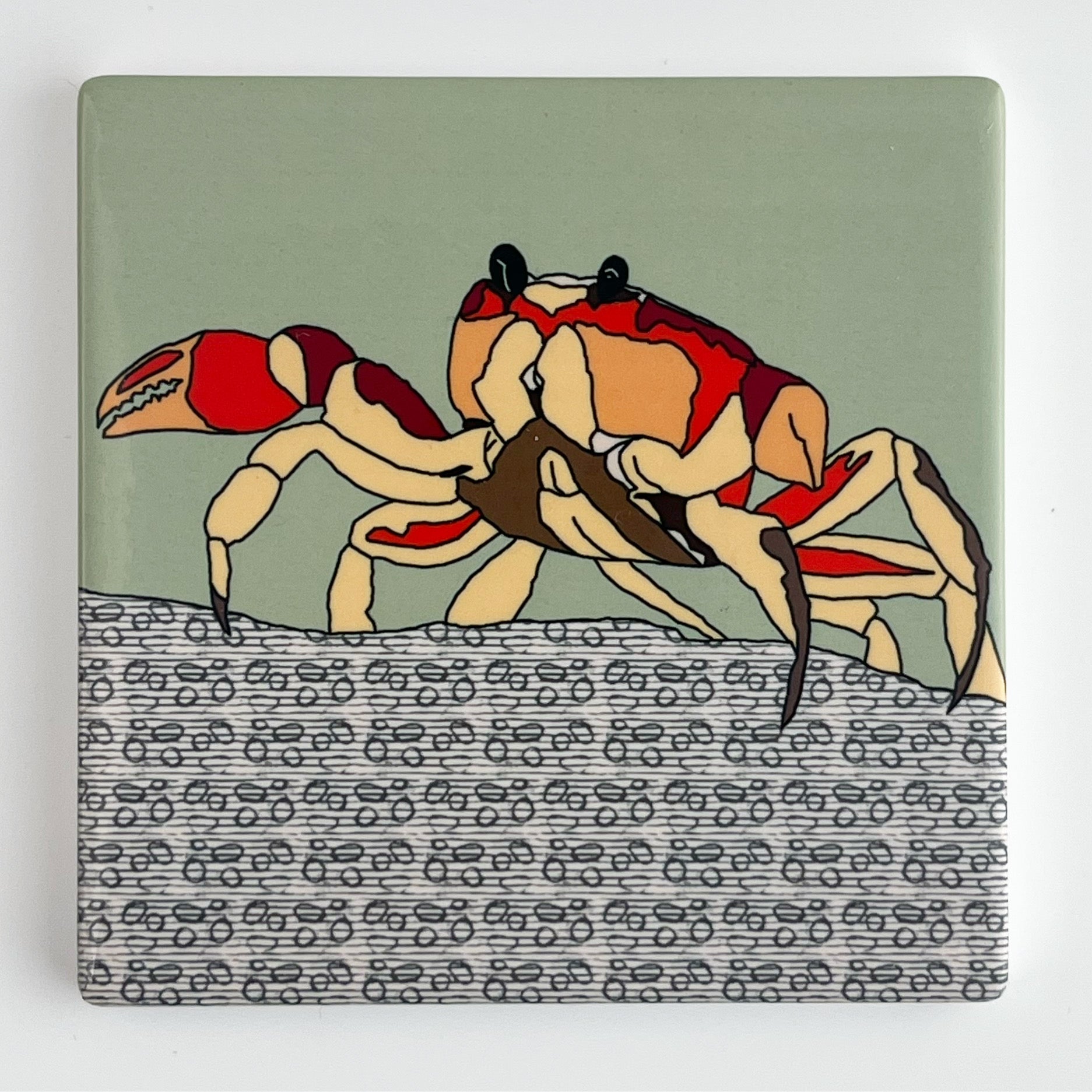 Crab - Ceramic Coaster