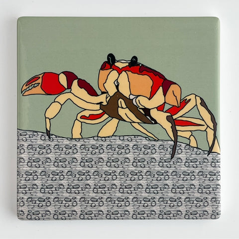 Crab - Ceramic Coaster