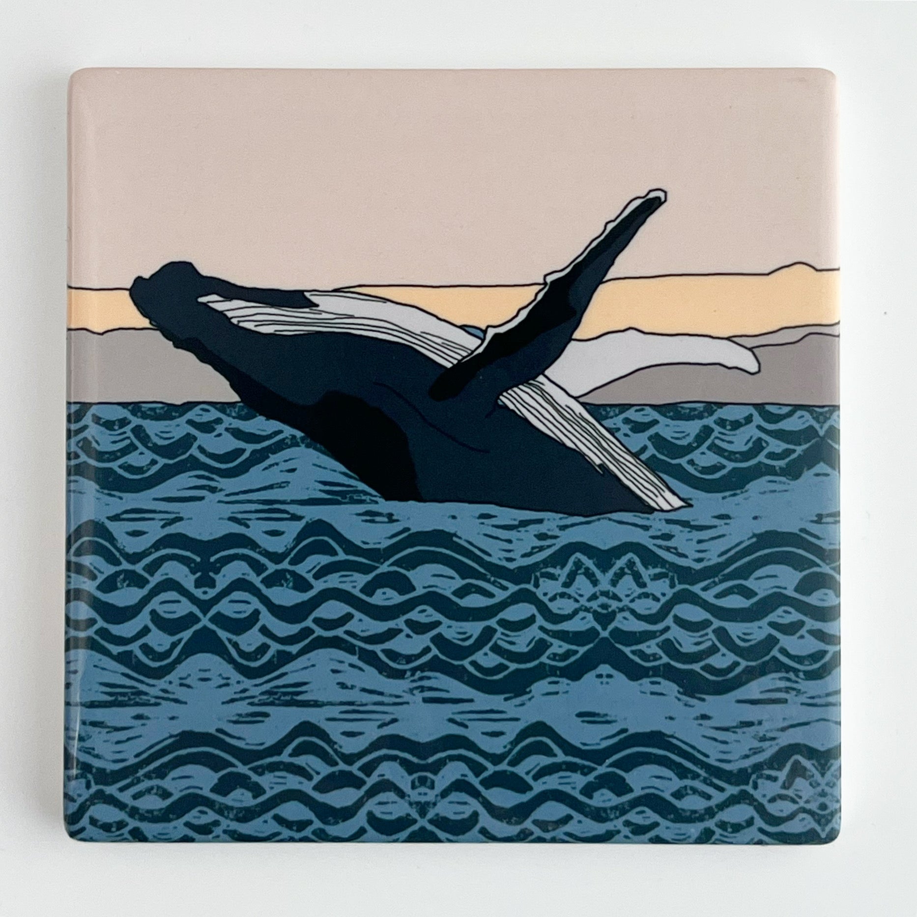 Humpback whale - Ceramic Coaster