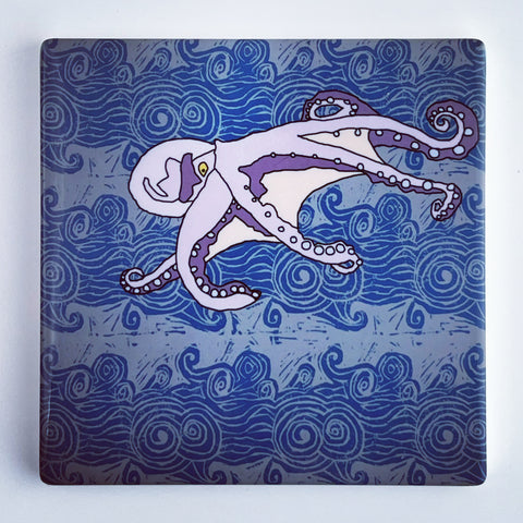 Octopus - Ceramic Coaster
