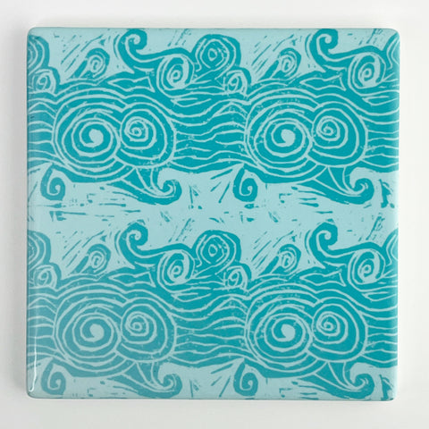 Swirl - Ceramic Coaster